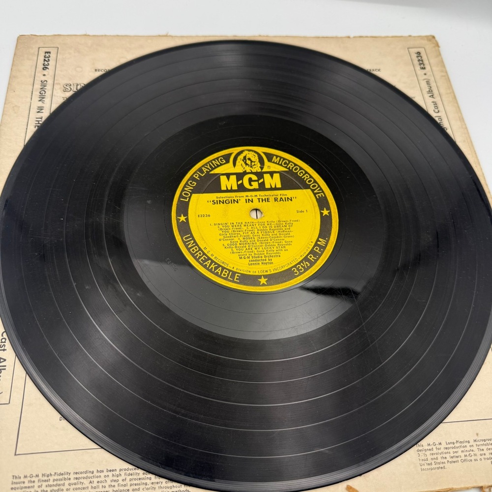 Singin in the Rain Rich Young and Pretty Vinyl LP MGM Records E3236 Gene Kelly - Picture 4 of 5